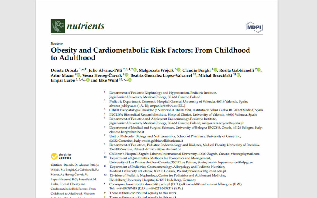 Hipertensión arterial en niños; una consecuencia de la obesidad