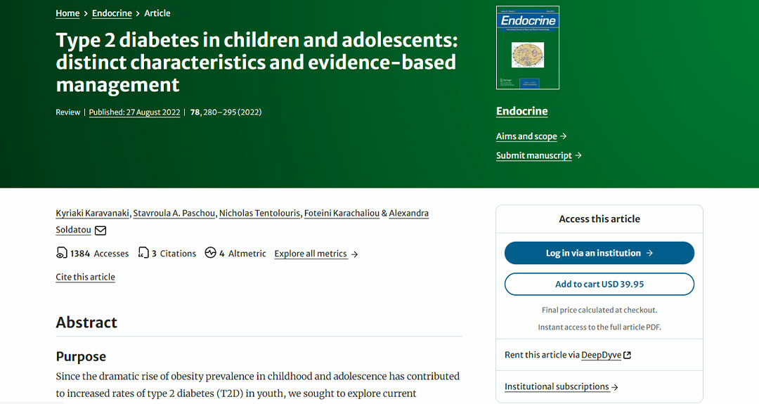 Conoce los nuevos criterios para el manejo de la diabetes en niños y adolescentes