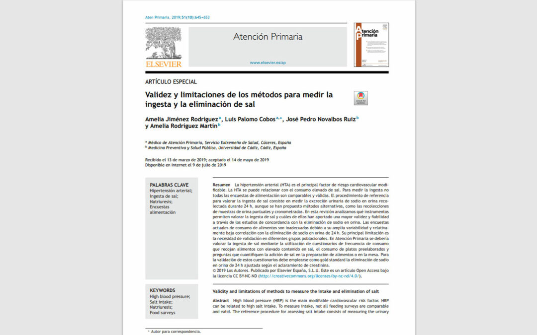 ¿Cómo medir de manera confiable el consumo de sal para prevenir la hipertensión arterial en la mujer?