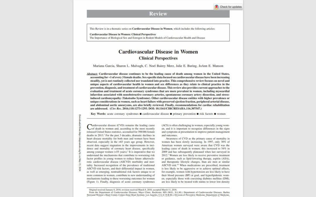 Factores de riesgo cardiovasculares presentes en la mujer