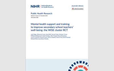 Conoce la publicación del Instituto Nacional de Investigación en Salud y Atención (NIHCR) que muestra diversas estrategias para mejorar la salud mental del adolescente