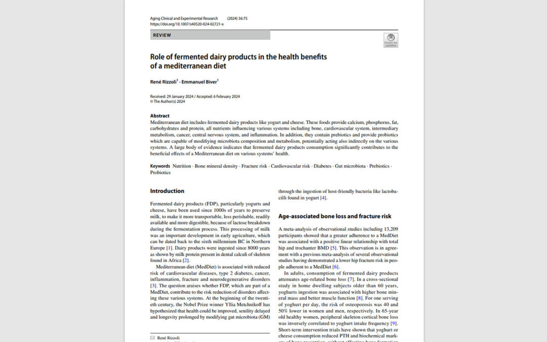 Uno de los grandes beneficios de la dieta mediterránea radica en el consumo de productos lácteos fermentados: Actualízate sobre sus diversos efectos positivos en la salud cardiovascular